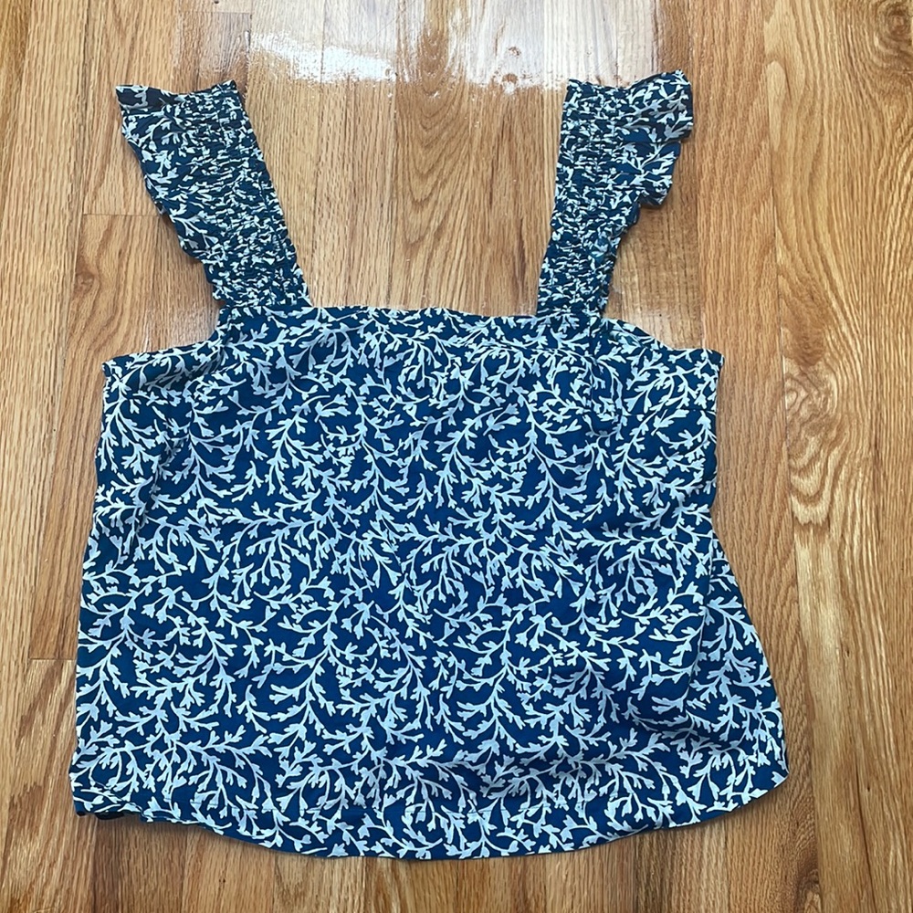 BNWT! J. Crew smocked strap top!